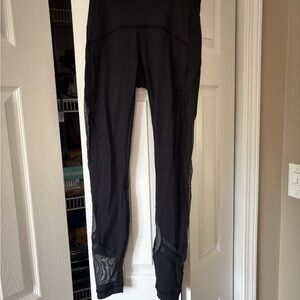 Lululemon Black Mesh Leggings